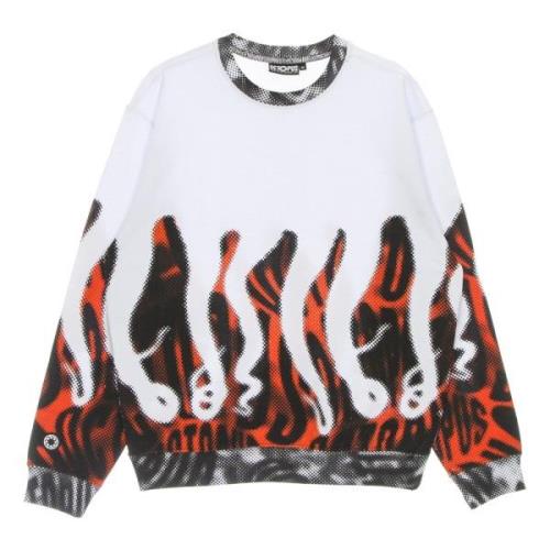 Crewneck Sweatshirt Halftone Hvid