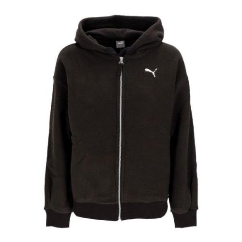 Chenille Full-zip Vinter Hoodie Sort