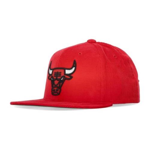 Chicago Bulls Velvet Flat Brim Cap