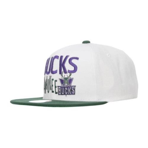 Milwaukee Bucks Flad Skygge Snapback Kasket