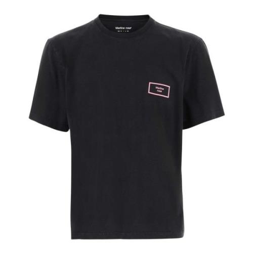 Bomuld T-shirt med Logo Print