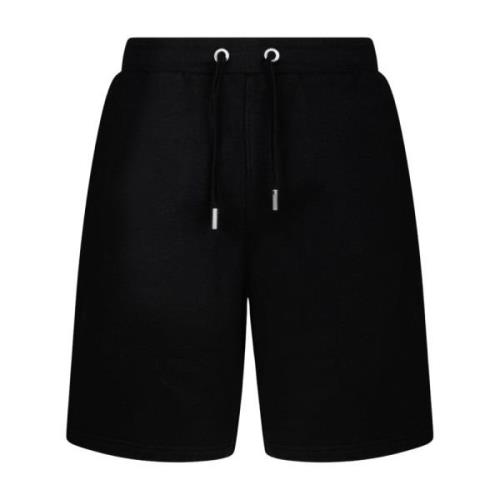 Monogram Mønster Shorts, Sort, Knælængde