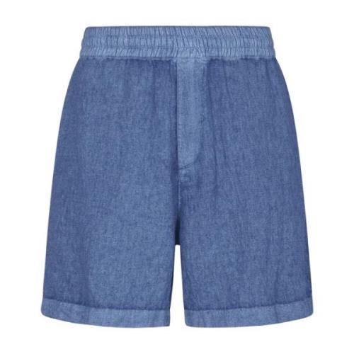 Linned shorts med heste broderi