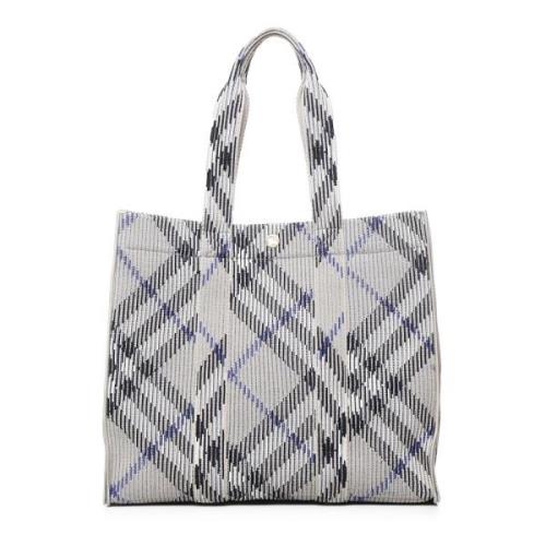 Vintage Check Polyester Tote Taske