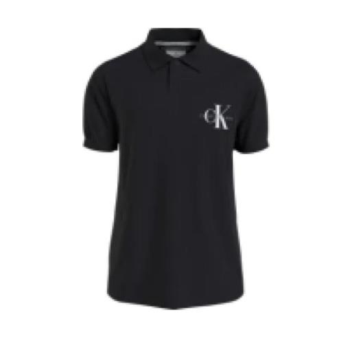 Monologo Polo Black med Hvidt Logo