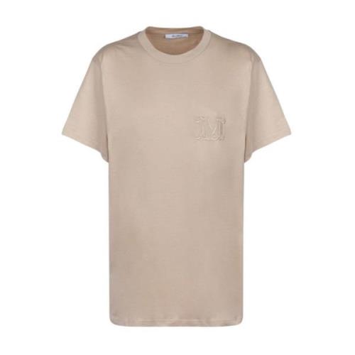 Broderet Logo Beige T-shirt