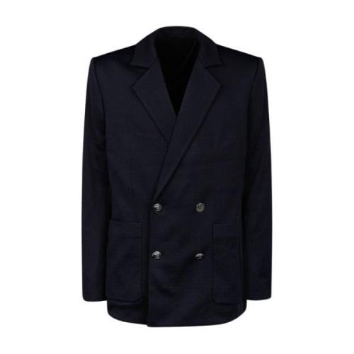 Navy Blue Mini Monogram Blazer