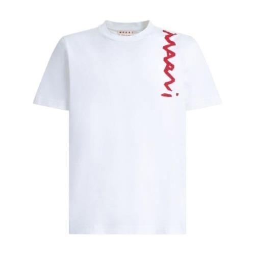 Logo Jersey T-Shirt Hvid Kort Ærme