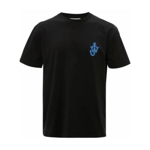 Anker Logo Patch T-Shirt Sort Bomuld