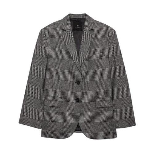 Elegant Glen-Check Blazer