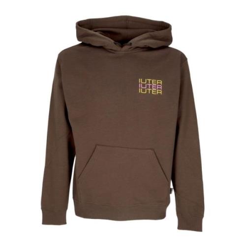 Skull Spine Letvægts Hoodie Brun