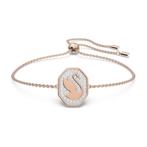 Signum Svane Armbånd, Roséguld, Hvid