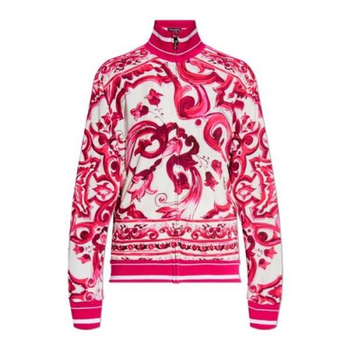 Sweatshirt med Majolica-mønster