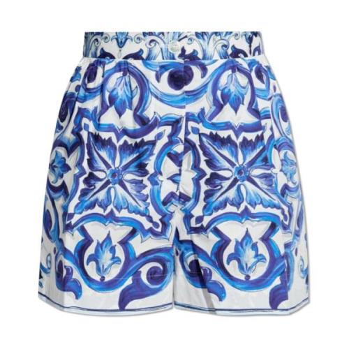 Shorts med Majolica-mønster