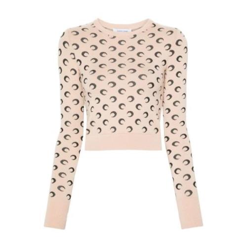 Månejacquard Sweater Beige