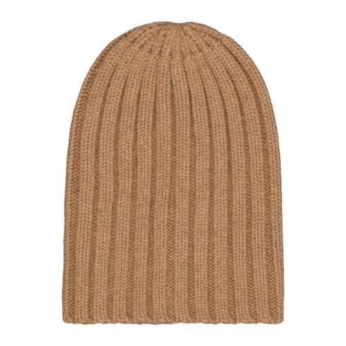 Alpaca Ribstrikket Beanie Hat