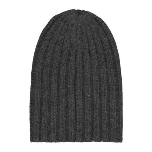 Alpaca Ribstrikket Beanie Hat