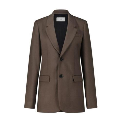 Uld Oversized Blazer Stilfuld Elegant Moderne