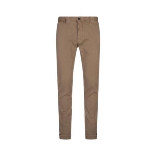 Brun Slim Fit Chino Bukser