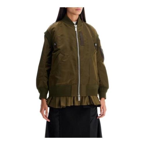 Outdoor Layered Nylon Bomber Vest