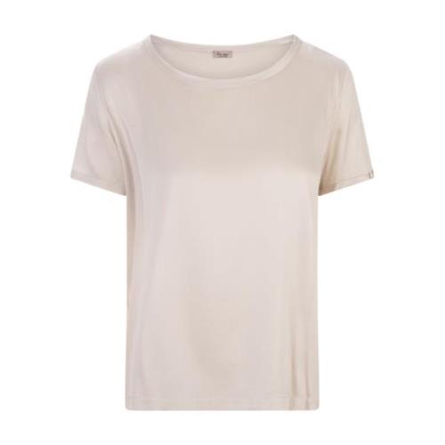 Silke Rund Hals Brun T-shirt