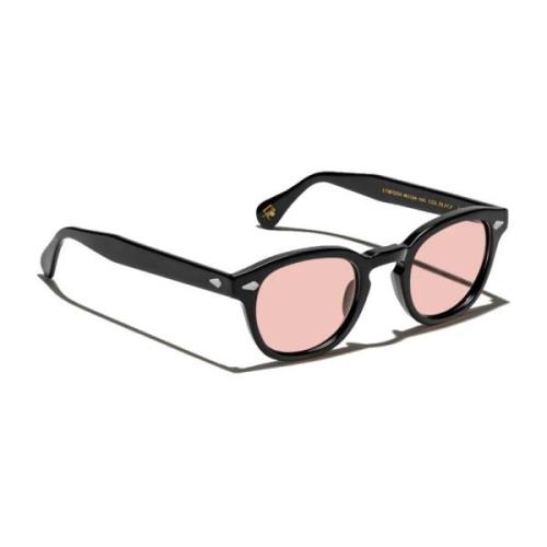 Sort Oval Acetat Solbriller NY ROSE