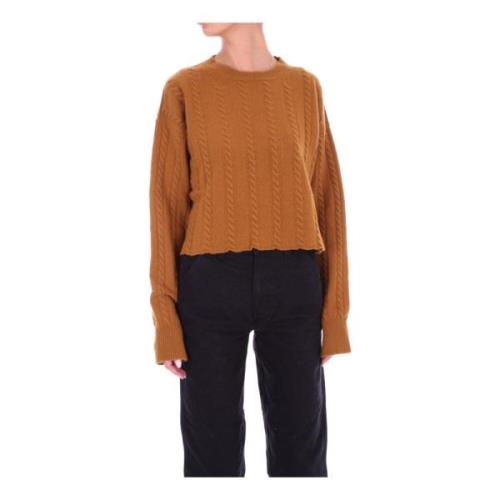 Brun Broderet Sweater