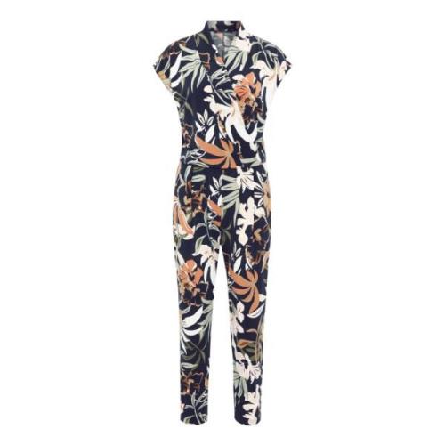 Blomstret Jumpsuit med Lommer