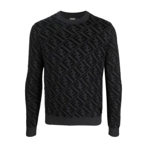 Diagonal FF Jacquard Sweater