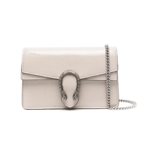 Taupe Crossbody Taske med Tigerhoved