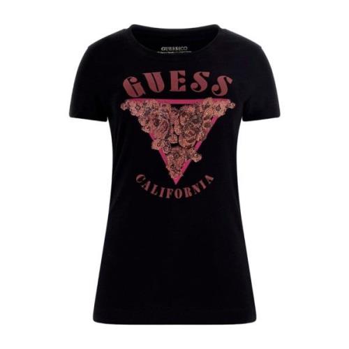 Sort dame T-shirt