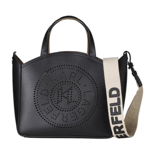 Perforeret Cirkel Tote Taske