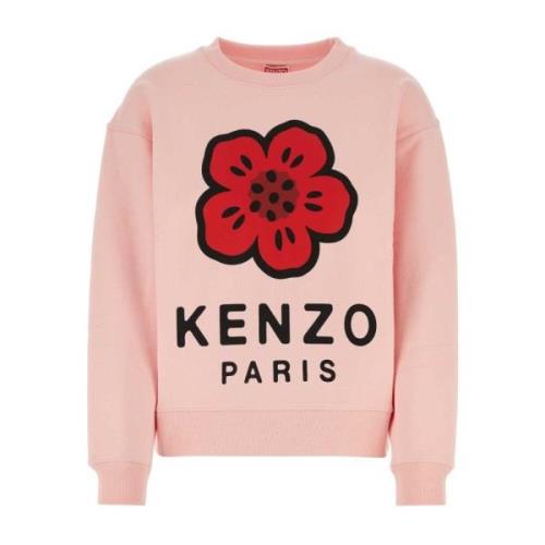 Pastel Pink Stretch Bomuld Sweatshirt