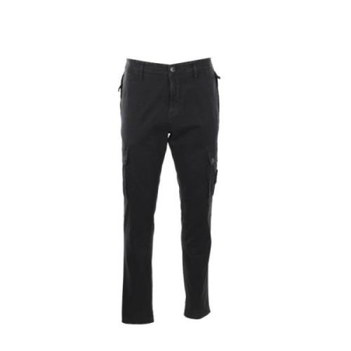 Sort Cargo Bukser Slim Fit