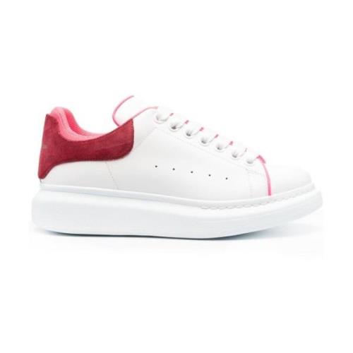 Perforerede Hvide/Rosa Sneakers