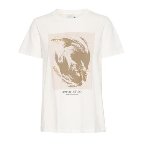 Grafisk Print T-Shirt Top