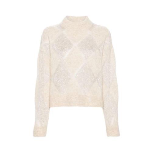 Paillet Diamant Højhalset Jumper