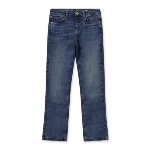 Flare Bottom Dark Blue Jeans