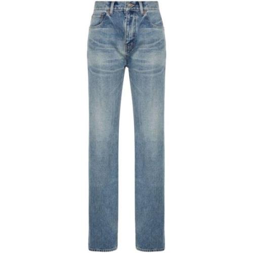 Straight Leg Denim Jeans