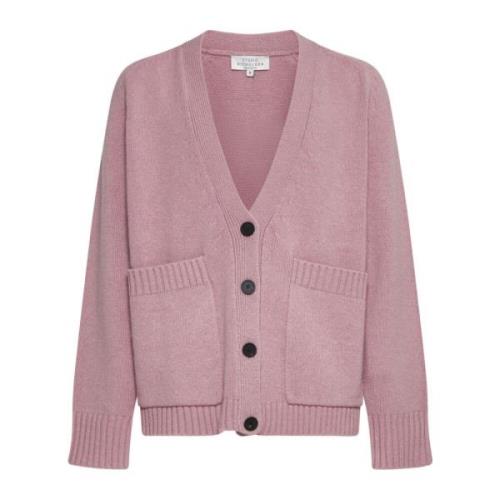 Chunky Strik Lammeuld Cardigan Sweaters