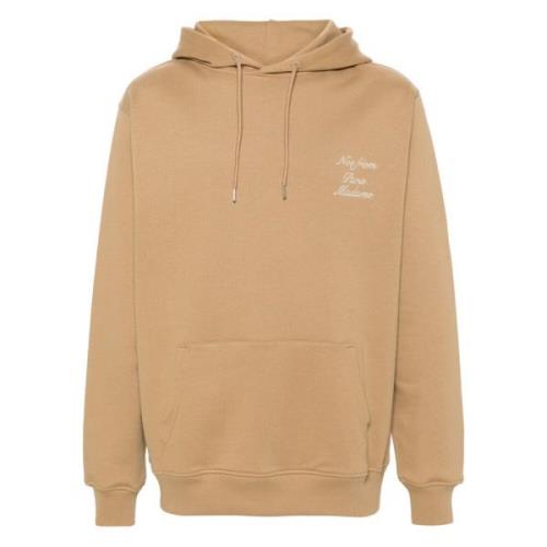 Calligraphy Ice Brown Hoodie Sweaters