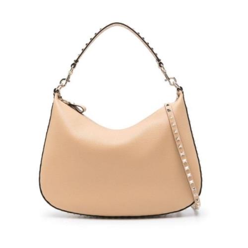 Rockstud Skuldertaske Brun