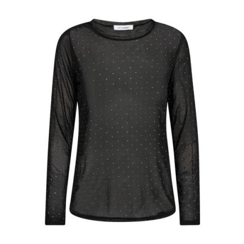 CrystalCC Mesh Bluse Langærmet Top