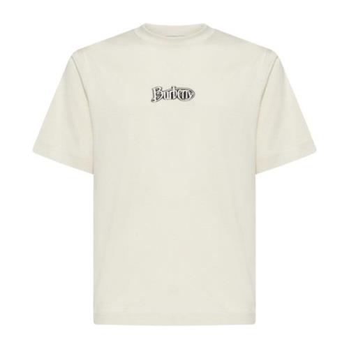 Bomuld T-shirt med Logo Print