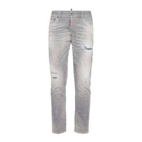 Grå Jeans Pantalone