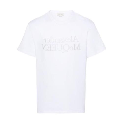 Logo Print Hvid T-shirt