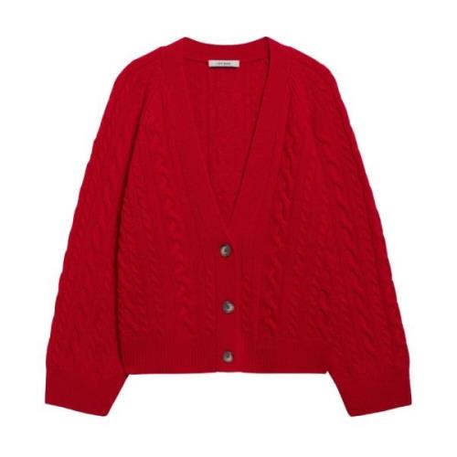 Kabelstrikket V-hals Cardigan