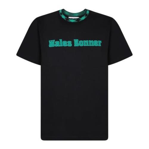 Sort T-shirt med Teal Logo