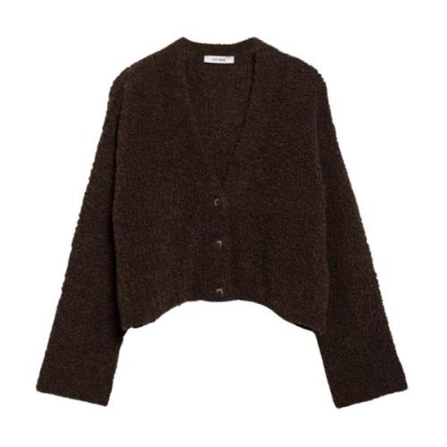 Blød Bouclé V-Hals Cardigan