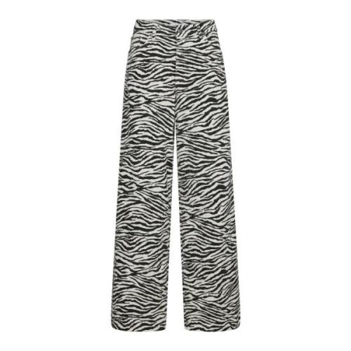 Zioncc Zebra Wide Leg Bukser